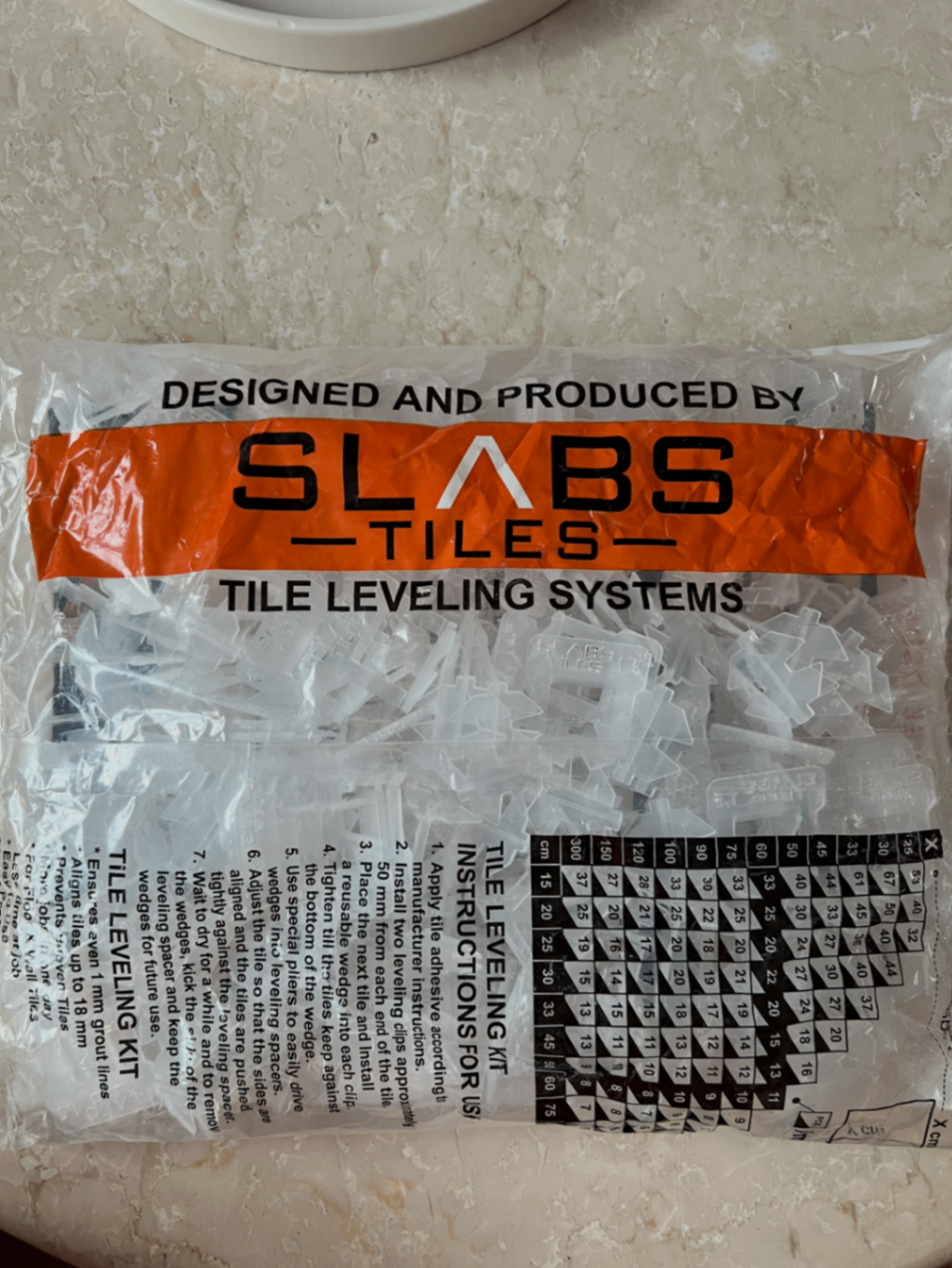 Clips & Levelling Systeem